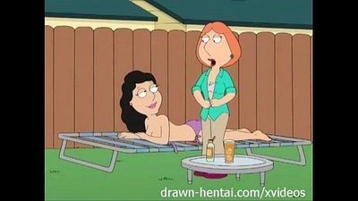 Family Guy Hentai - Backyard lesbians - 7 min