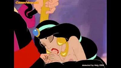 Arabian Nights - Princess Jasmine fucked by bad wizard - 1 min 40 sec
