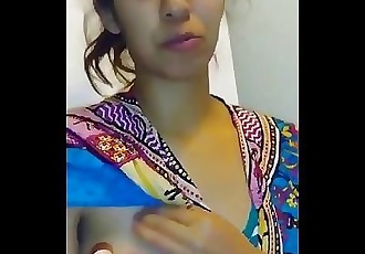 Young desi girl lactating her boobs