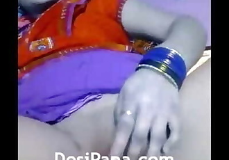 indiano zia masturbazione Cazzo Il suo Succosa figa Con dita