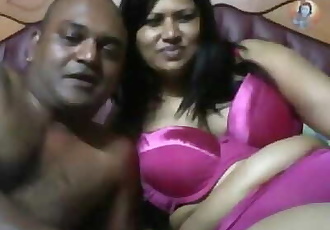 Mature desi horny couple on webcam.mp4