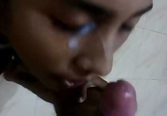 Indian Teen Amateur Cum in Mouth Swallow Deepthroat best Homemade ever Desi