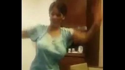 Indian Aunty Dance With Big Boobs - 51 sec