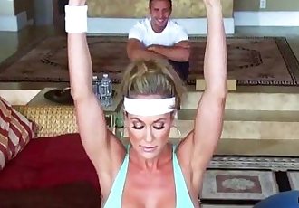 Brandi Love screams & shouts as her gym lover rams her MILF cunt - MilfyMom.com - 3 min