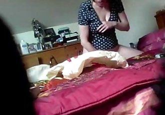 Super hidden cam video of my mum masturbating - 2 min