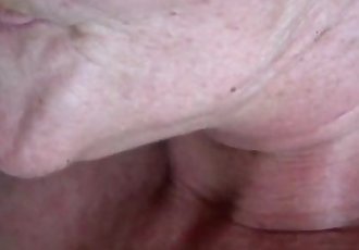 Horny Mature playing with a young cock - 2 min