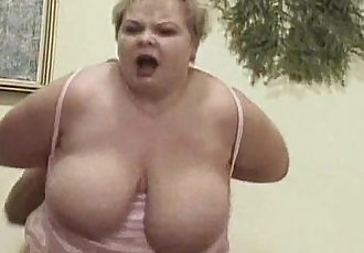 Fat granny fucked by young stud
